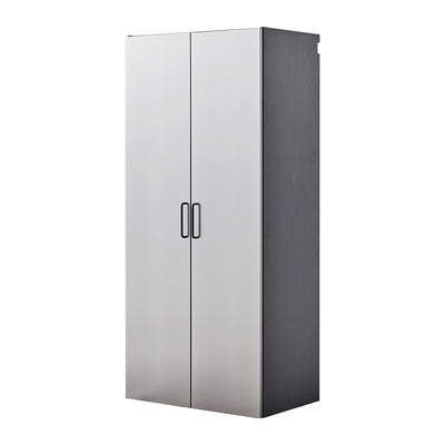 Astro Series Tall Wall-Mounted Garage Storage Cabinet with Soft-Close Doors – Metallic Gray