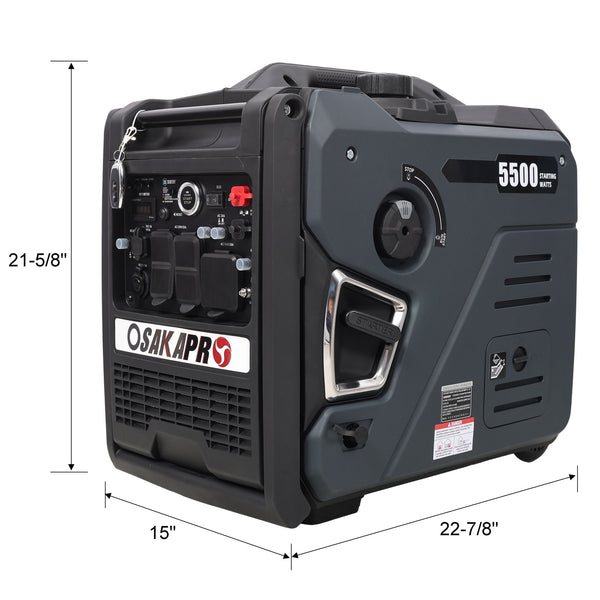 Super Quiet Inverter 5.5kw Portable Generator with Remote Start