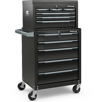 IRONMAX 2-in-1 Rolling Tool Chest with 11 Drawers – Detachable Steel Toolbox and Locking Tool Cabinet on Wheels