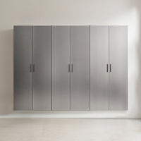 Astro Series Metallic Gray 3-Cabinet Garage Storage Set with Soft-Close Doors