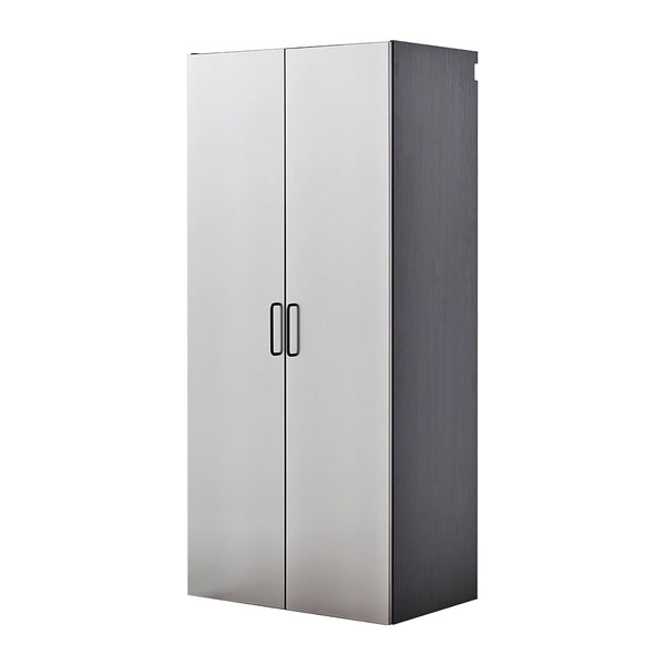 Astro Series Tall Wall-Mounted Garage Storage Cabinet with Soft-Close Doors – Metallic Gray