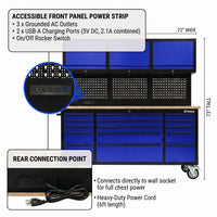 GTools 6 Ft Rolling All-in-One Workstation
