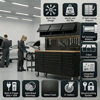 GTools 6 Ft Rolling All-in-One Workstation