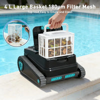 Universal Cordless Robotic Pool Cleaner with Retrieval Hook