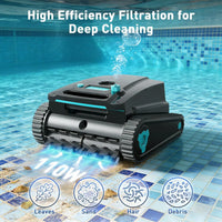 Universal Cordless Robotic Pool Cleaner with Retrieval Hook