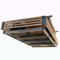 Auxx-Fence Solid Hardwood Safety Fence for Auxx-Lift Storage Platforms