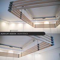 Auxx-Fence Solid Hardwood Safety Fence for Auxx-Lift Storage Platforms