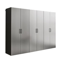 Astro Series Metallic Gray 3-Cabinet Garage Storage Set with Soft-Close Doors