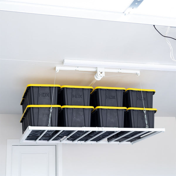 CeilingSAM Storage Elevator Drill-Powered Overhead Garage Storage Lift, Made in the USA