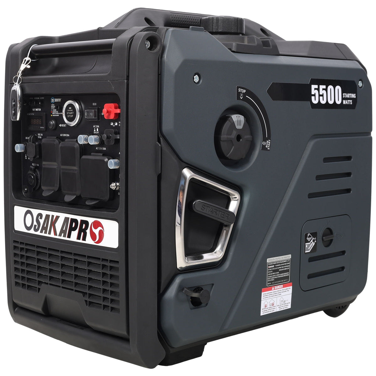 Super Quiet Inverter 5.5kw Portable Generator with Remote Start
