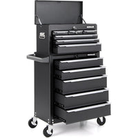 IRONMAX 2-in-1 Rolling Tool Chest with 11 Drawers – Detachable Steel Toolbox and Locking Tool Cabinet on Wheels