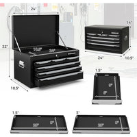 IRONMAX 2-in-1 Rolling Tool Chest with 11 Drawers – Detachable Steel Toolbox and Locking Tool Cabinet on Wheels