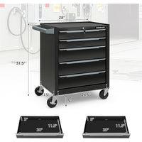 IRONMAX 2-in-1 Rolling Tool Chest with 11 Drawers – Detachable Steel Toolbox and Locking Tool Cabinet on Wheels