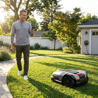 X450 17 In. Robot Lawn Mower (1 1/2 Acre) RTK + 360 Degree Camera, AWD, Weather Adaptive, AI Obstacle Avoidance — Lifestyle